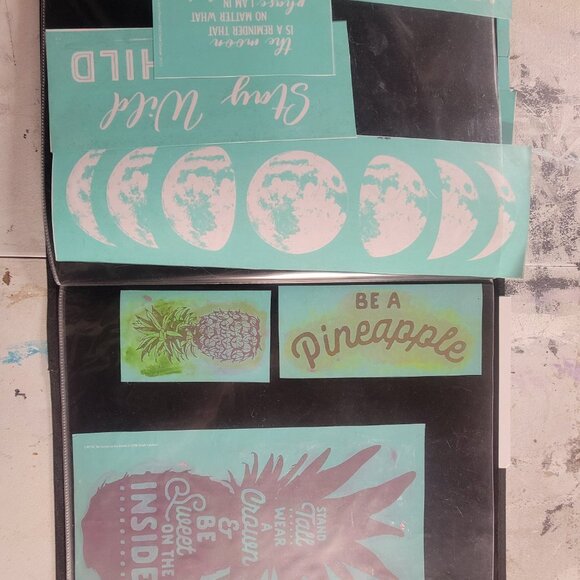 Bundle 3 ~ Reusable Silk Screen Stencils ~ 18 x 15 Binder~ Summer, Kitchen - Picture 8 of 16